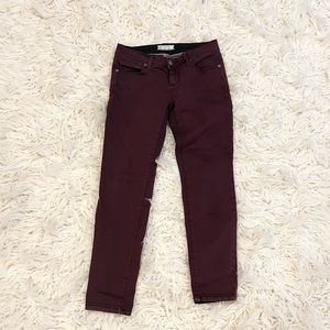 Free People Skinny Wine Jean